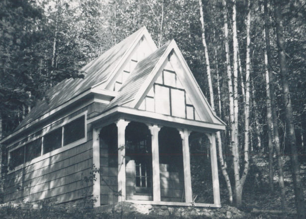 Old picture of Halcyon Hot Springs chapel