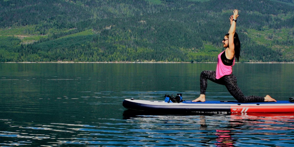 paddle board yoga